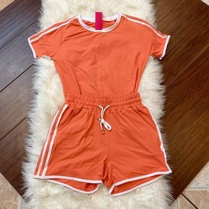 2pc drawstring shorts set